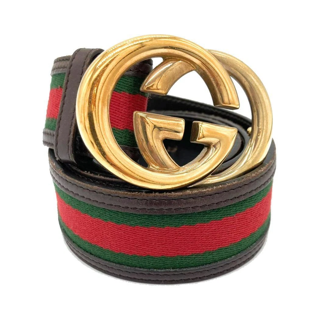 AB Rank GUCCI Gucci Ceinture 162922 Femme Sherry Line x Marron Accessoire