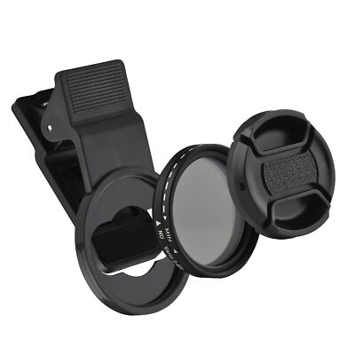 Andoer 37MM Professional Clip-on  Filter Lens ND2-400 Adjustable M3B6