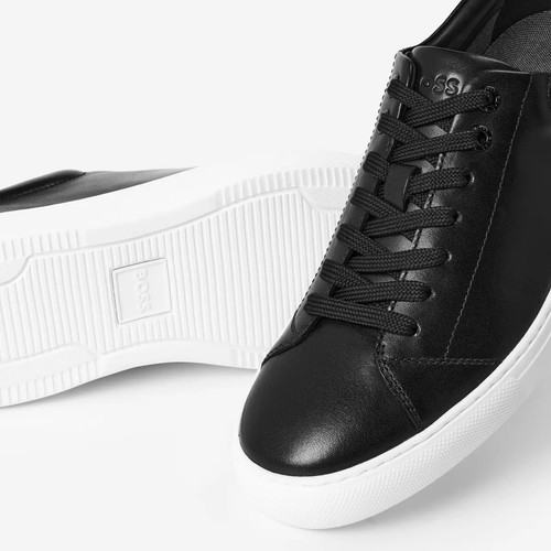 Hugo Boss Herren Sneaker Enlight Tenn Schwarz Turnschuhe - Größe 9 - Bild 7 von 8