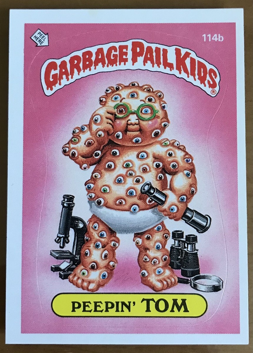 86 Topps Garbage Pail Kid - Series 3 - Card # 114b - PEEPIN' TOM