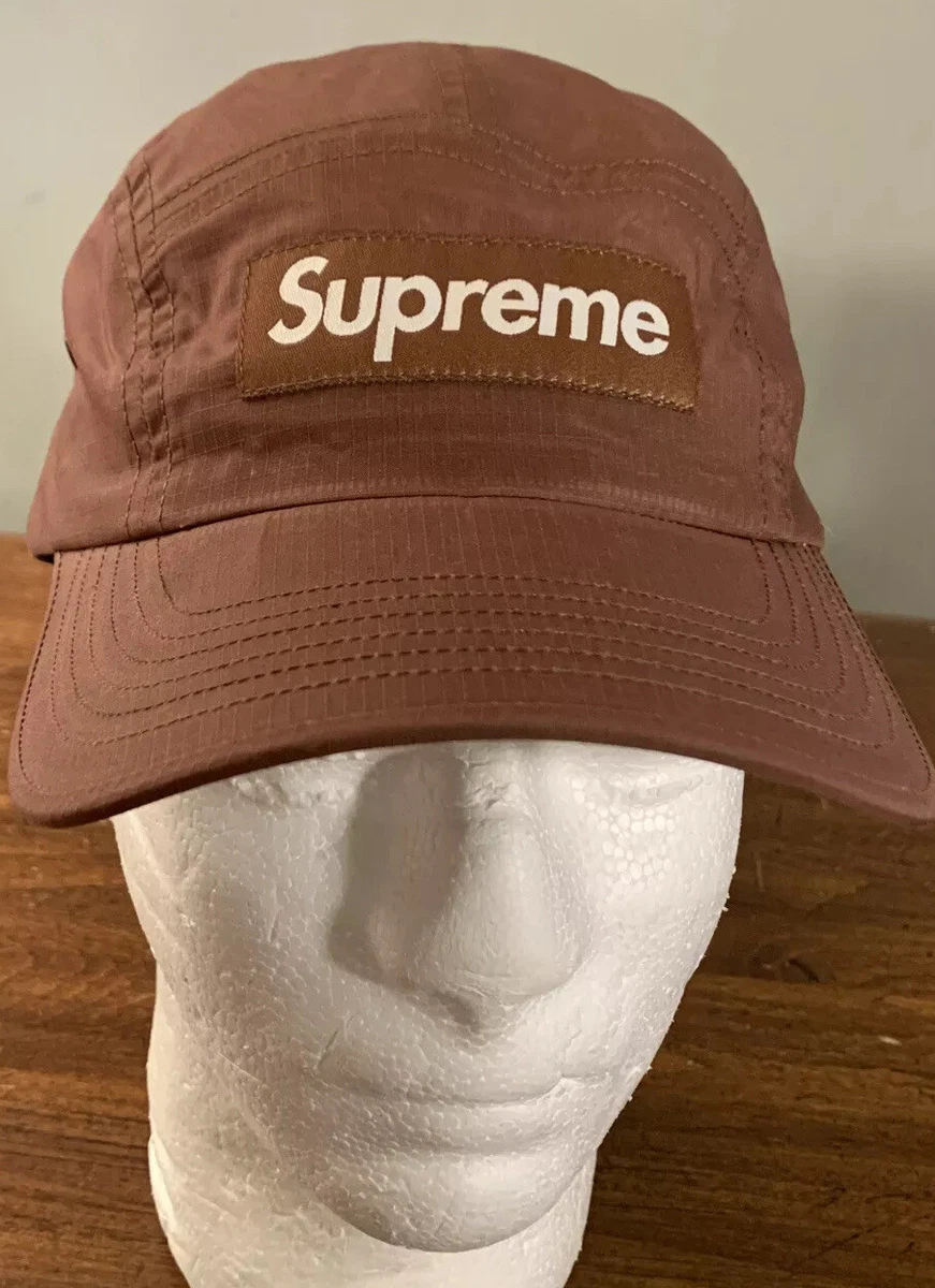 SUPREME DRY WAX COTTON CAMP CAP PLUM OS FW20 WEEK 13 (IN HAND) AUTHENTIC, NEW