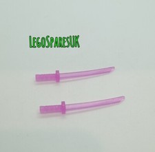 LEGO Part 6394569 / 21459 Minifigure Weapon Sword Katana Trans Dark Pink