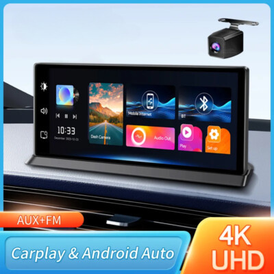 K2 Pro 11.3'' Car DVR 4K Camera Wireless Carplay Android auto Screen Recorder GPS
