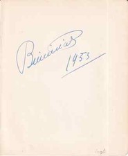 Benjamino Gigli  - Oper - Albumblatt 50er Jahre - original signiert "1953"