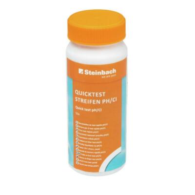 Wasserpflege Steinbach Quicktest Streifen für pH-Wert und freies Chlor 50 Stück