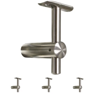 Handlaufträger Edelstahl Geländer Höhenverstellbar Wandabstand 50 Handlaufhalter