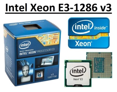 Intel Xeon E3-1286 v3 SR1QX 3,7 - 4,1 GHz, 8 MB, 4 Core, Sockel LGA1150, 84W CPU