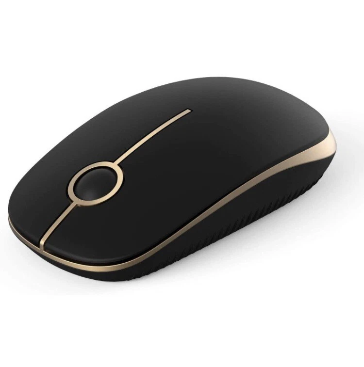 Jelly Comb 2.4G Slim Wireless Mouse with Nano Receiver MS001 (Black and Gold) - Image 2 of 4