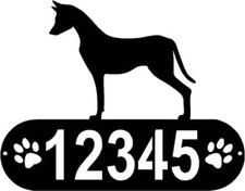 Xoloitzcuintli Dog PAWS House Address Sign - Made in USA