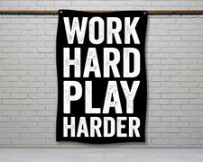 Motivational Home Gym Flag - Fitness Wall Decor Banner
