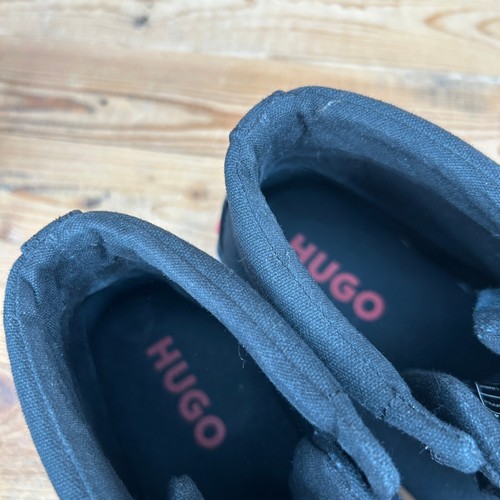 Hugo Boss Entrenadores Mujer Talla UK 8 Tiner Negro Blanco Medio Informal Mod Zapatos - Imagen 11 de 13
