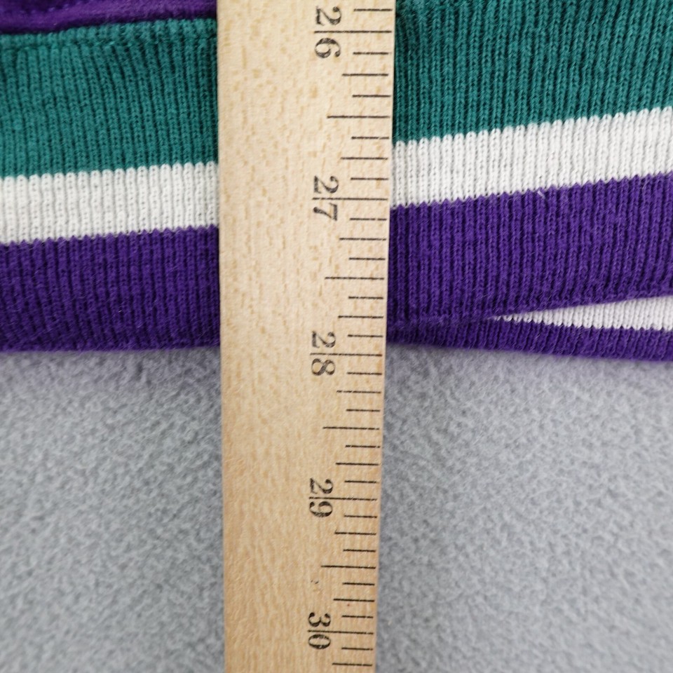 Vintage CBS Sweatshirt Men XL Purple Green Gear For Sports Crewneck