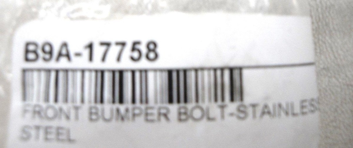60 61 62 63 64 65 66 67 68 69 70 FORD FALCON BUMPER BOLT CRUSH