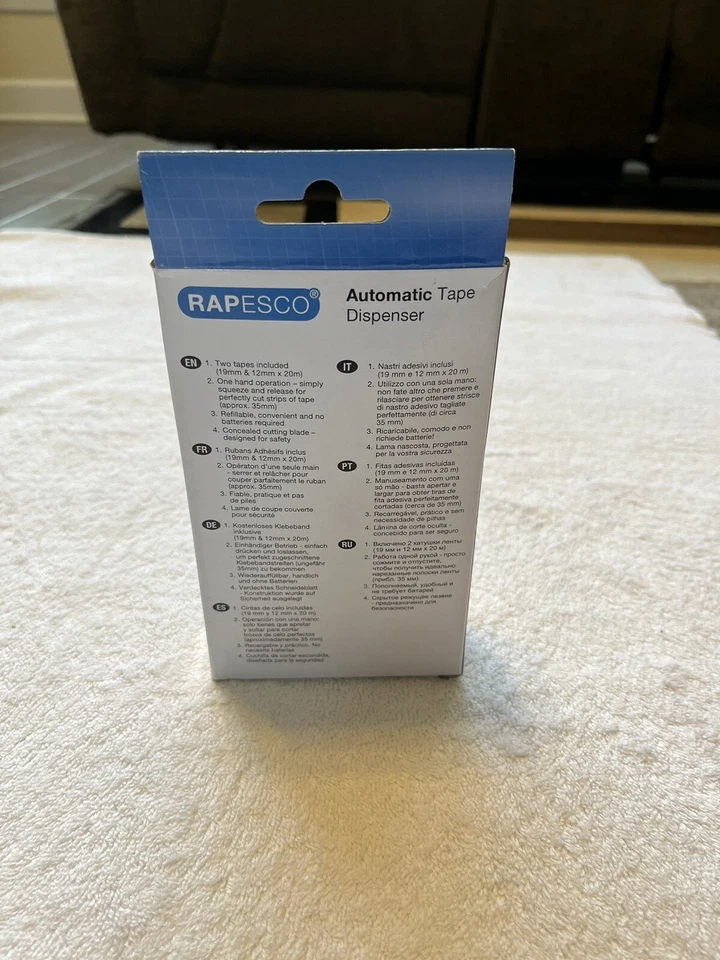 New in Box Rapesco 1441 SupaCut Tape Dispenser with 2 Tape Rolls - Candy Pink - Image 2 of 4