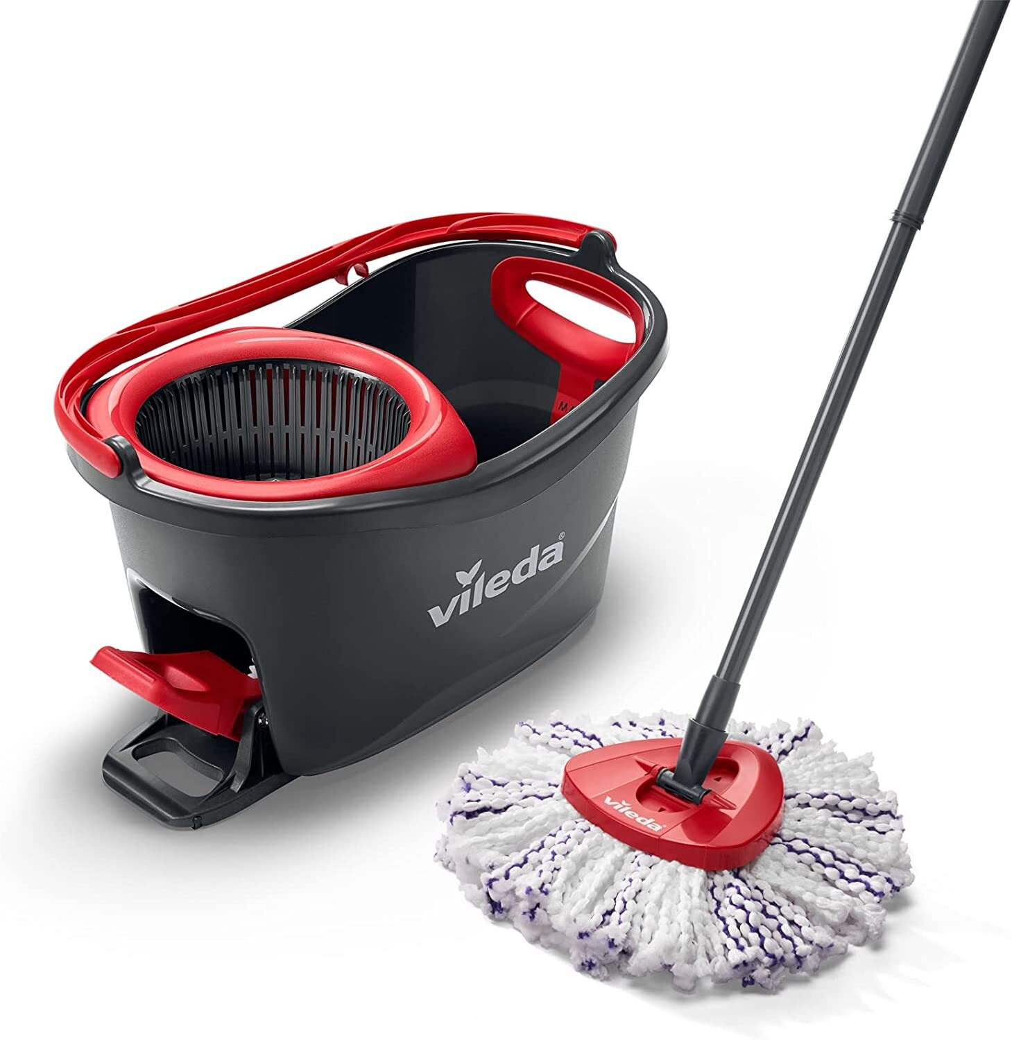 Kit balai Vileda Turbo 3en1 avec manche télescopique pour le lavage des sols