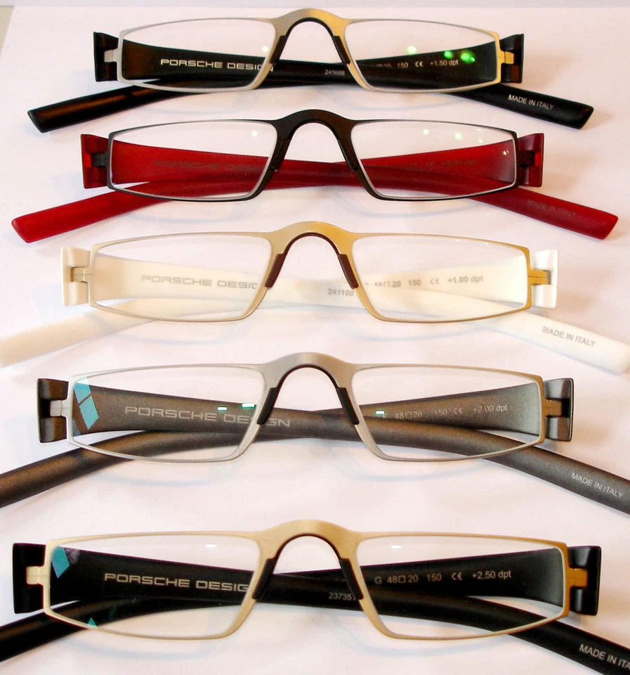 Porsche Design P 8801 todos los colores +1,0 +1,5 +2,0 +2,5 +3,0 +3,5 +4,0 gafas de lectura