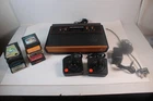 Vintage Atari 2600 Video Game Console Bundle Tested/Works, 9 games