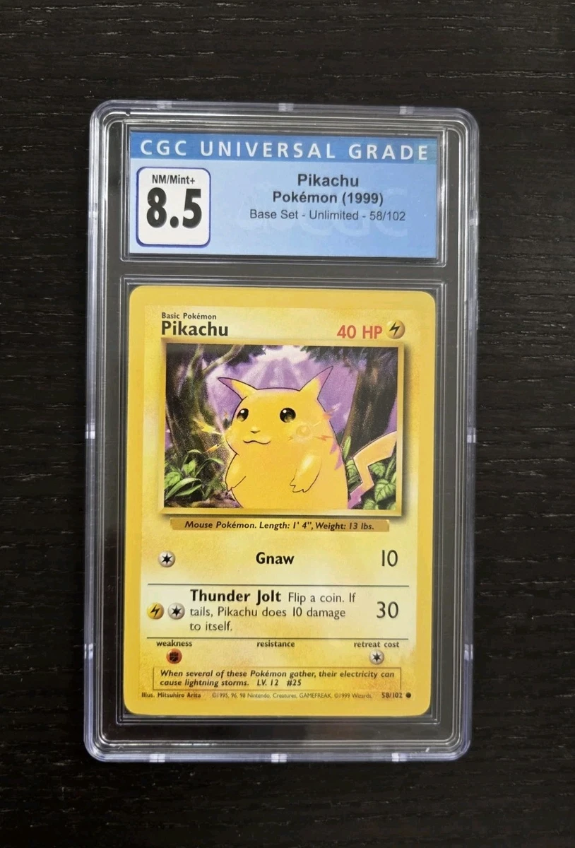 25+ Pokémon TCG 8.5 Graded Pikachu Individual Collectible Card