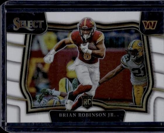 2022 Panini Select #427 Brian Robinson Jr. White Prizm #/35