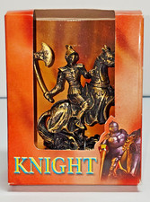 Figurine Medieval Knight Deluxe Imports Gold Color - Knight with Horse