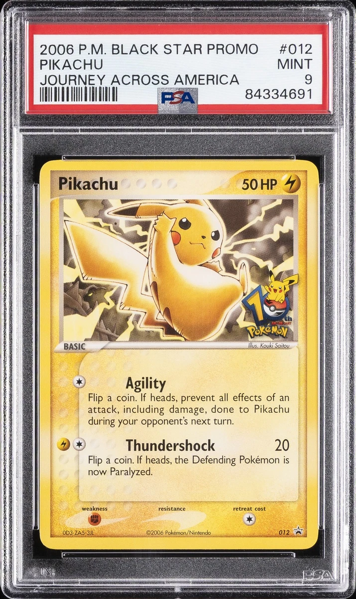 Pokémon TCG Grade 9 Pikachu Individual Collectible Card Game Cards