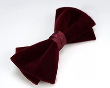 Men Velvet Oversized Big Bow Tie Wedding Party Tuxedo Business Formal bow Tie-
