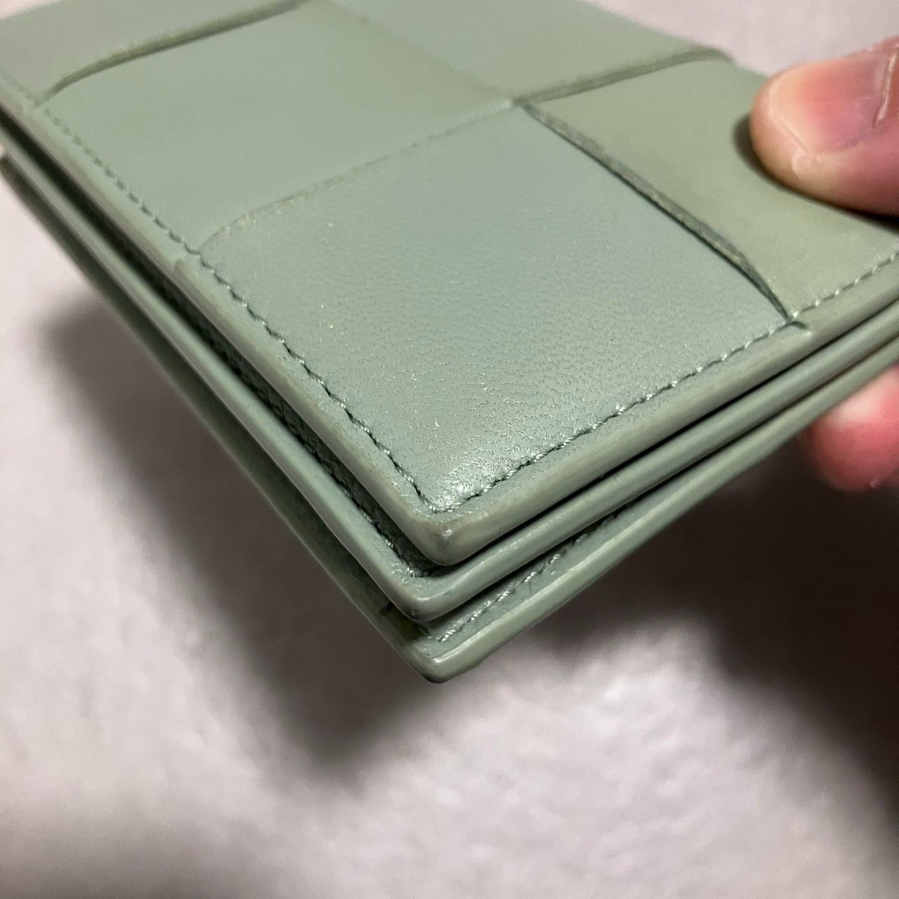 Bottega Veneta Cassette Intrecciato Card Case Green Leather Men Women thumbnail 9