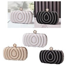 Perlentasche Braut Hochzeit Schultertasche Braut Geldbörse Crossbody Abend