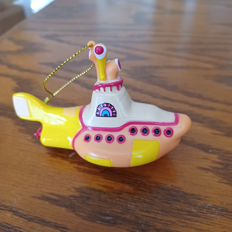 The Beatles Yellow Submarine Plastic Christmas Ornament Kurt S Adler