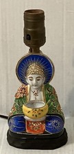 rare Moriage Satsuma BUDDHA Incense Burner Lamp