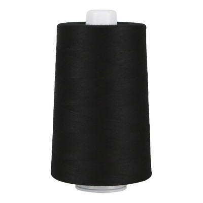 Omni 40W Polyester Thread 6000 yd Cone for Sewing Quilting Black Color