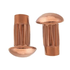 M2 M2.5 M3 Red Copper Round Pan Head Knurling Rivets Solid Rivets Fasteners