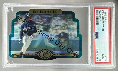 143573181 Ken Griffey Jr 1996 SPx #55 Sample PSA 9