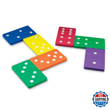 Learning Resources Jumbo Foam Dominoes - Math Games, Counting, Ages 5 