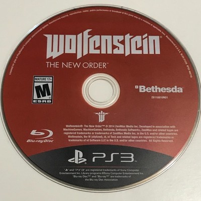 Wolfenstein The New Order (Sony PlayStation 3, 2014) PS3 Tested