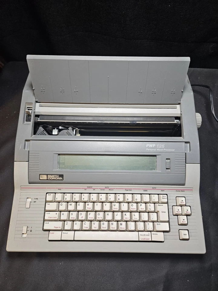 Máquina de escribir Smith Corona PWP 125 de colección procesador de textos personal probado  Foto 2 de 4