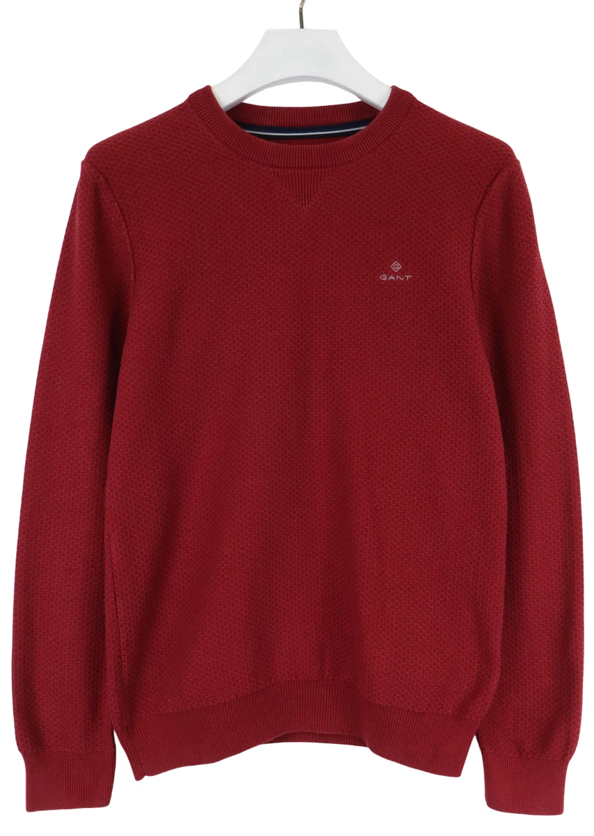 Pullover Busnel Vintage Des Années 70 - Rouge - Taille S - Polyester - Style Ski - Homme