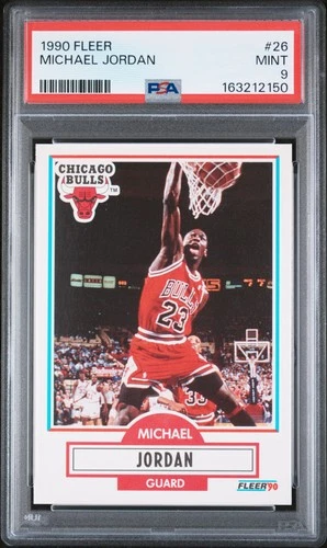 1990 FLEER #26 MICHAEL JORDAN PSA 9