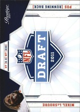 2011 Prestige NFL Draft #25 Mikel Leshoure Rookie Card RC . rookie card picture