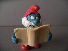 Smurf PVC figure Papa magic book formula version