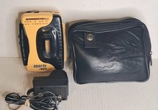 Water Resistant AM/FM Cassette Walkman with Leather Case  Plug Tested