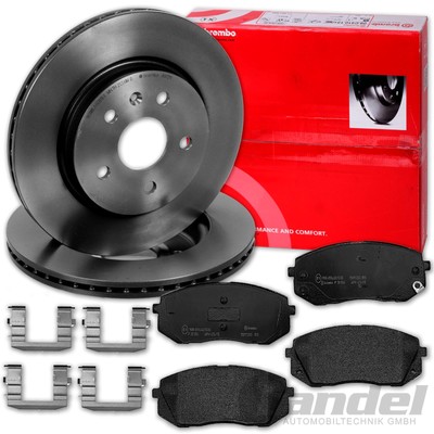 brembo BREMSSCHEIBEN 320mm + BELÄGE VORNE passend für KIA SOUL 2 PS