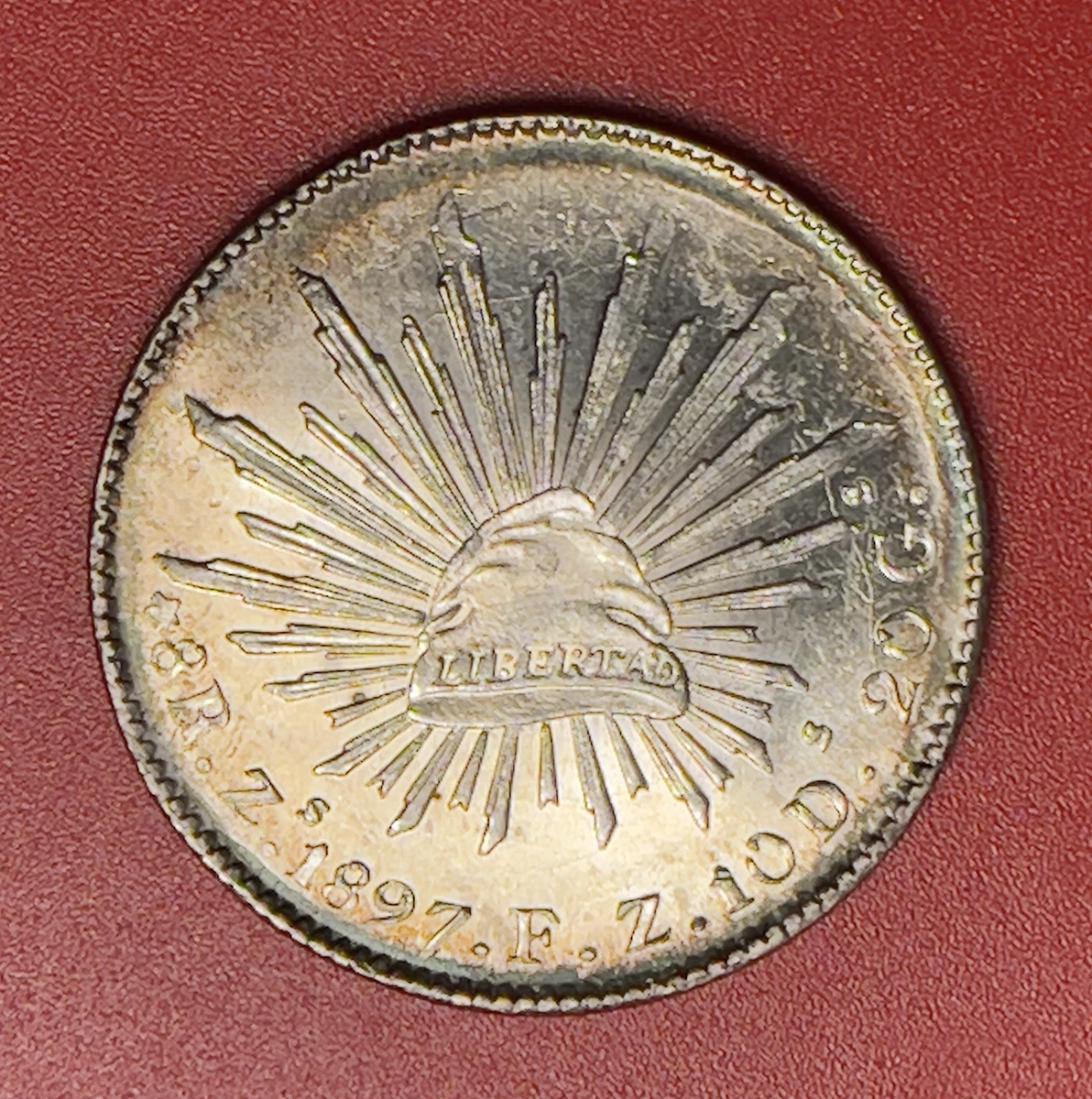 メキシコ　1897年-Go RS 8R Go80 銀貨 メキシコ 1897年-Go RS 8R Go80 銀貨
