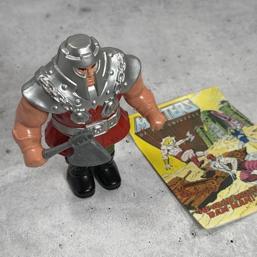Vintage MOTU Ram Man Complete with Comic Masters Of The Universe WORKS