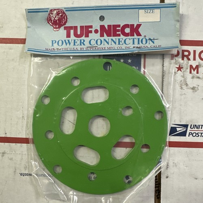#ad Tuf Neck Bmx White Power Disc Old School Freestyle Tiger Stamp NOS GREEN $120.00