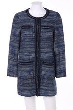 ESPRIT Mantel Bouclé Fransen D 36 Blau-Töne