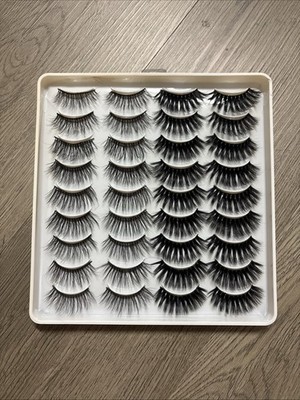 18 Pairs of- 3D Faux Mink False Lashes, Natural to Dramatic Volume