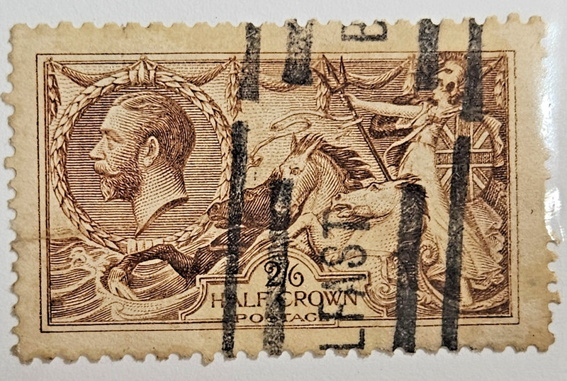Great Britain Stamp Sc 173a  2sh6p light brown, F/VF used, CV$190.00 (C617)