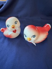 Target Spritz 2024 Valentine's Day Ceramic Red/White Love Birds - Set of 2 - New