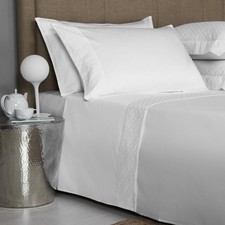 Frette Savona Sateen King 6Pc Sheet Set, Italy, White NWOT MSRP $1850